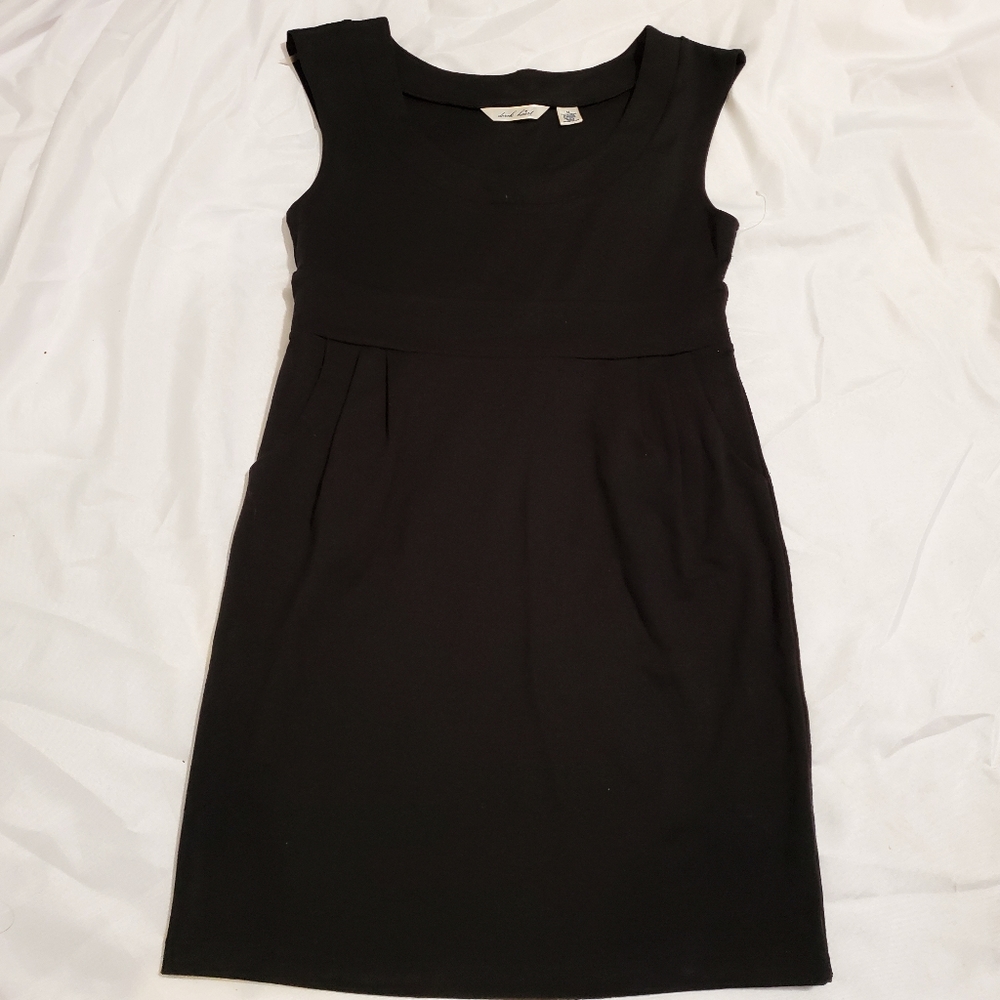 Little Black Dress Sleeveless Stretch Pockets, M
